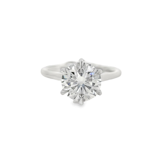 1.88ct Round Cut Lab Grown Jasmine Design White Gold