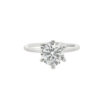 1.51ct Round Cut Lab Grown Custom Catalina Design White Gold