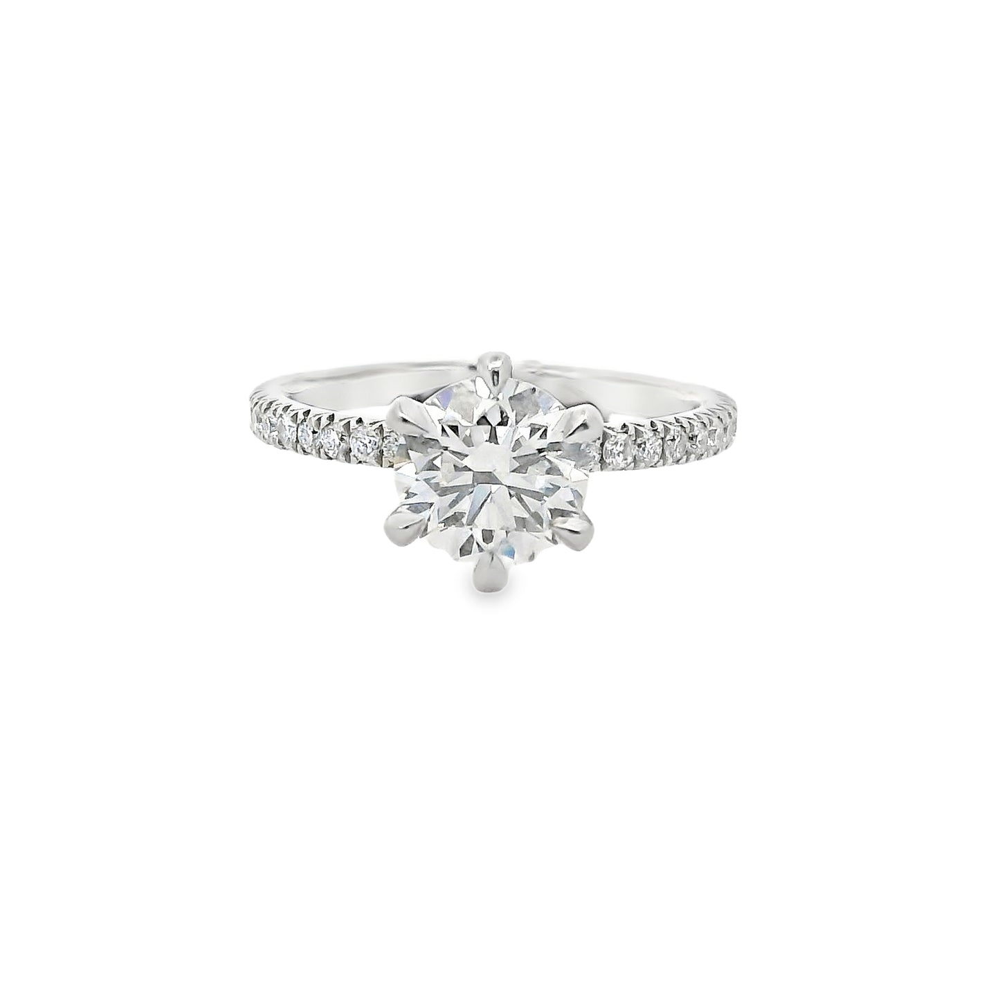 1.50ct Round Cut Lab Grown Veneto Design Platinum