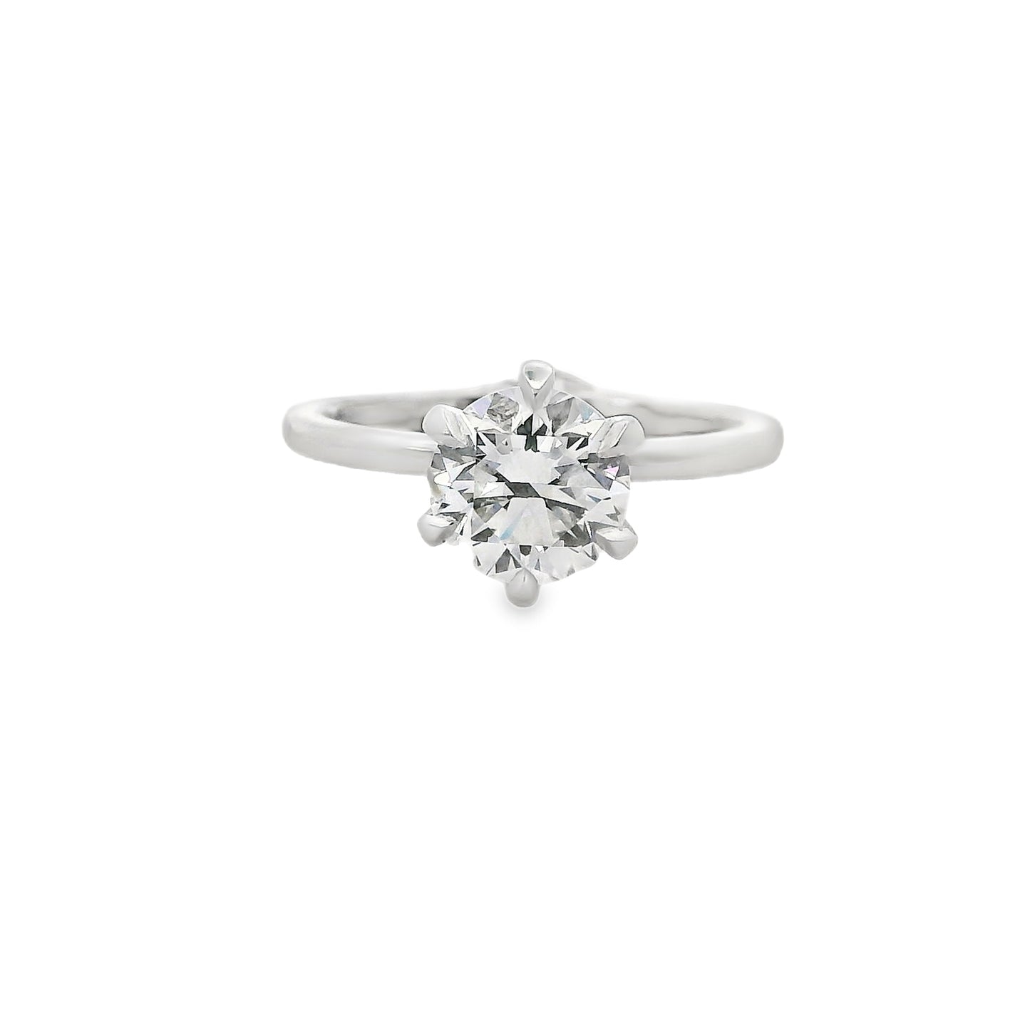 1.50ct Round Cut Lab Grown Henri Design Platinum