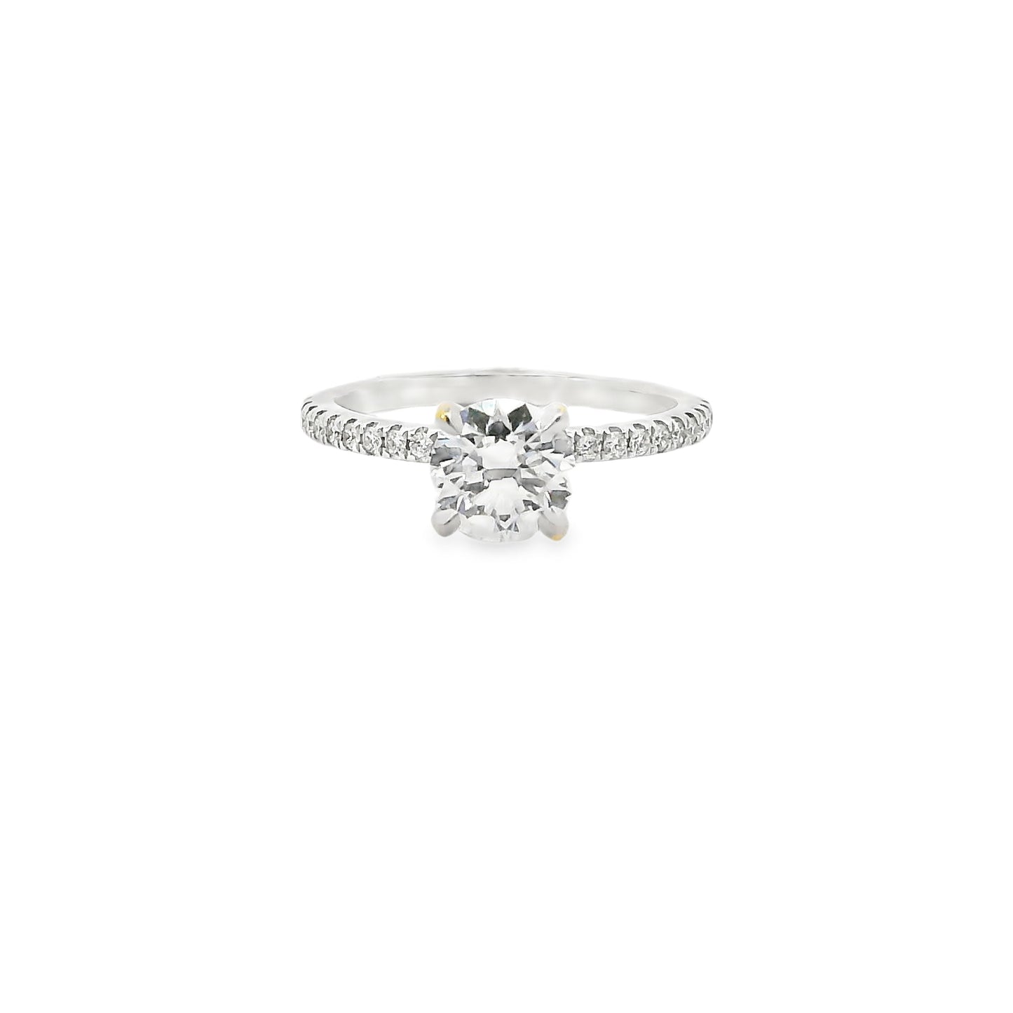 1.00ct Round Cut Natural Grown Grandi Design White Gold