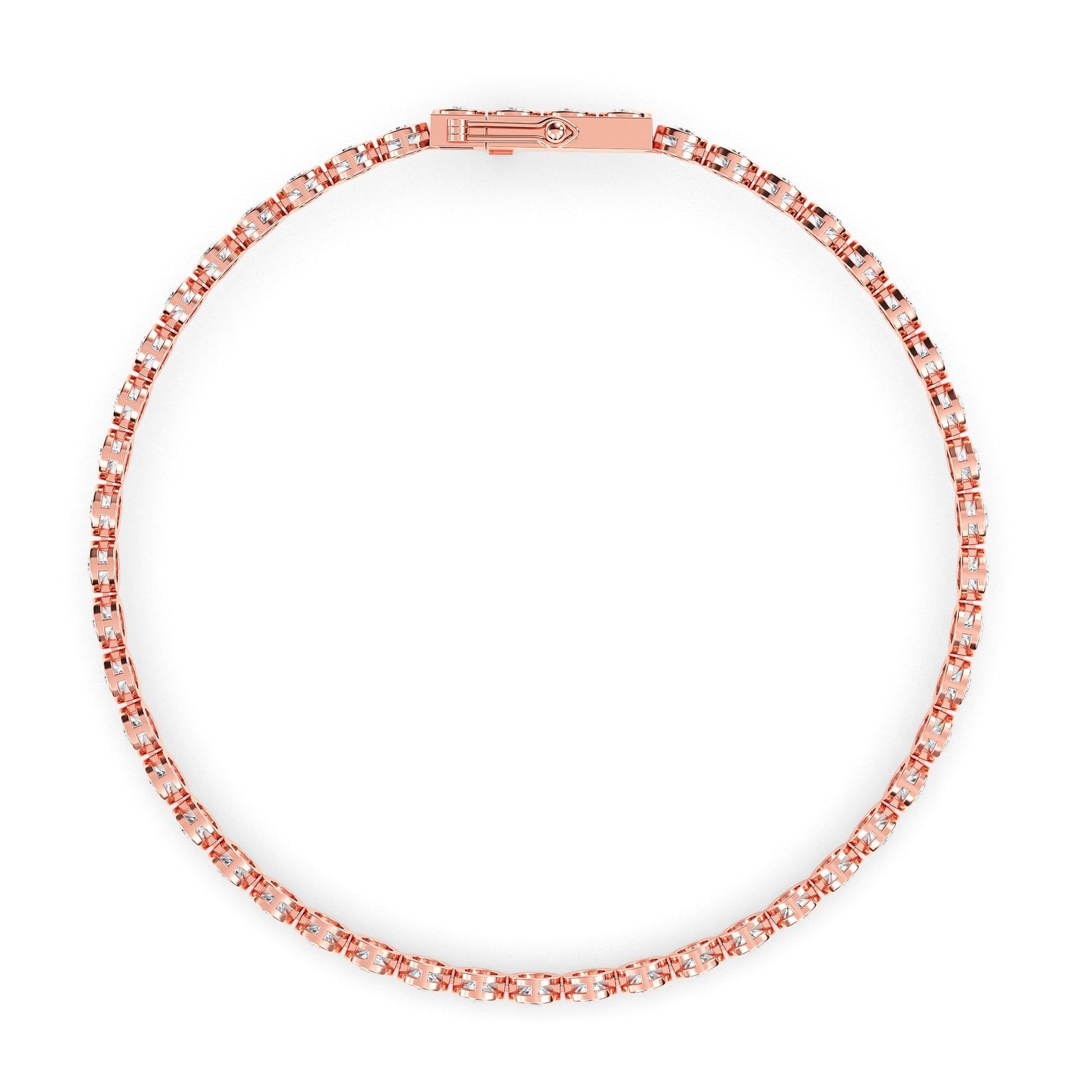 5.00ct Bezel Set Diamond Tennis Bracelet - Michael Arthur Diamonds