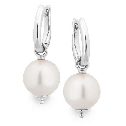 Round Drilled Freshwater Drop Earring