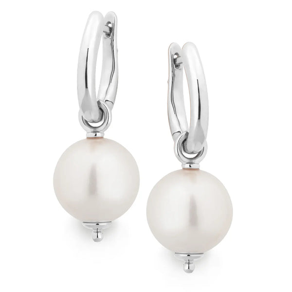 Round Drilled Freshwater Drop Earring