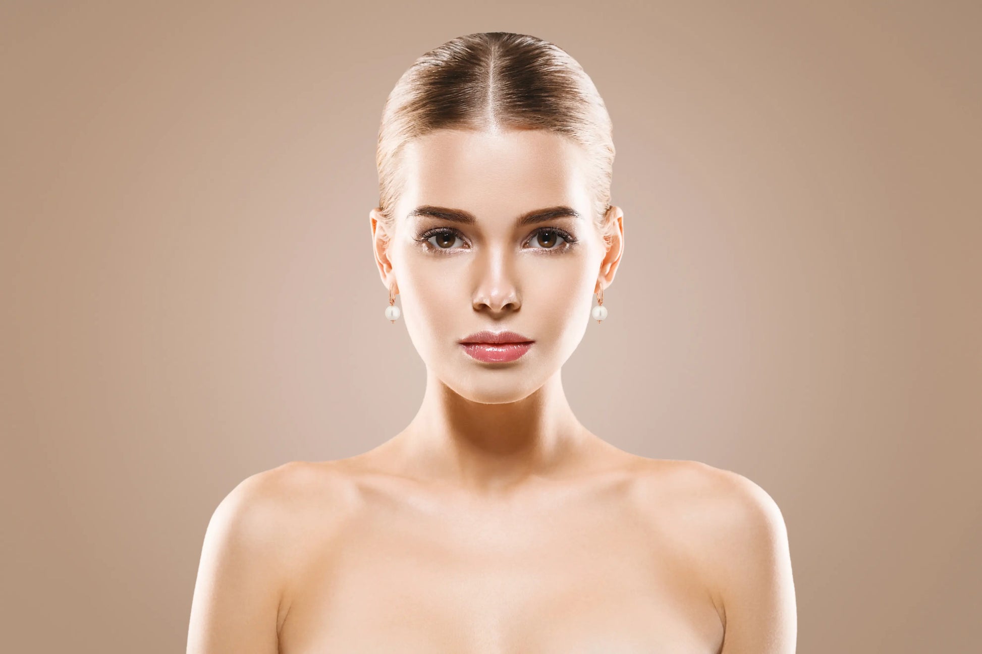 Round Drilled Freshwater Drop Earring model