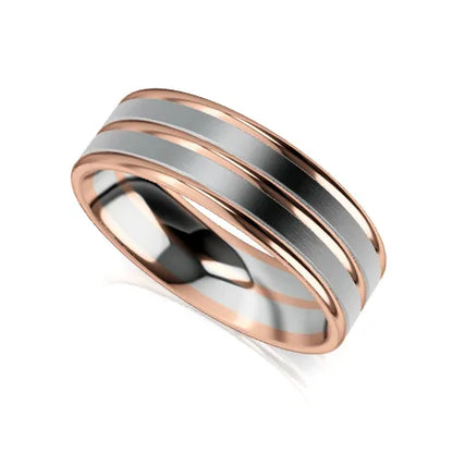 Saint Wedding Ring rose gold design_