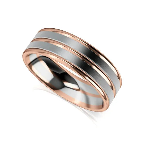 Saint Wedding Ring rose gold design_