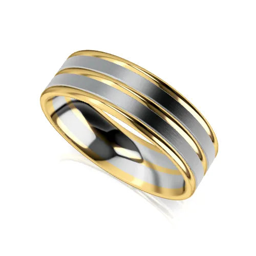 Saint Wedding Ring gold design_