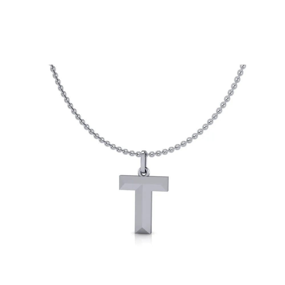 T-Initial-Pendant-White