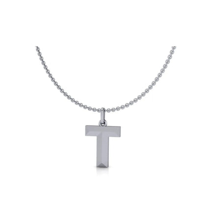 T-Initial-Pendant-White