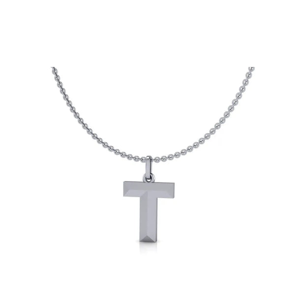T-Initial-Pendant-White