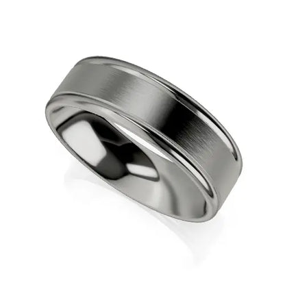 Theodore Wedding Ring zinc white