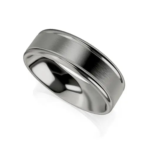 Theodore Wedding Ring zinc white