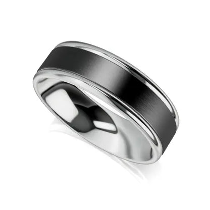 Theodore Wedding Ring zinc white