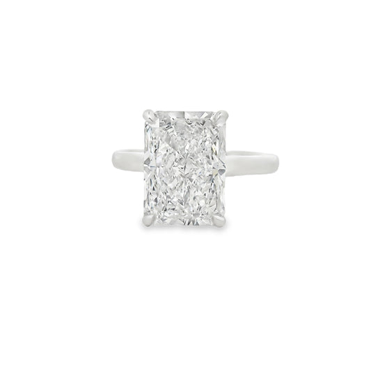 4.00ct Radiant Cut Lab Grown Custom Ava Design Platinum
