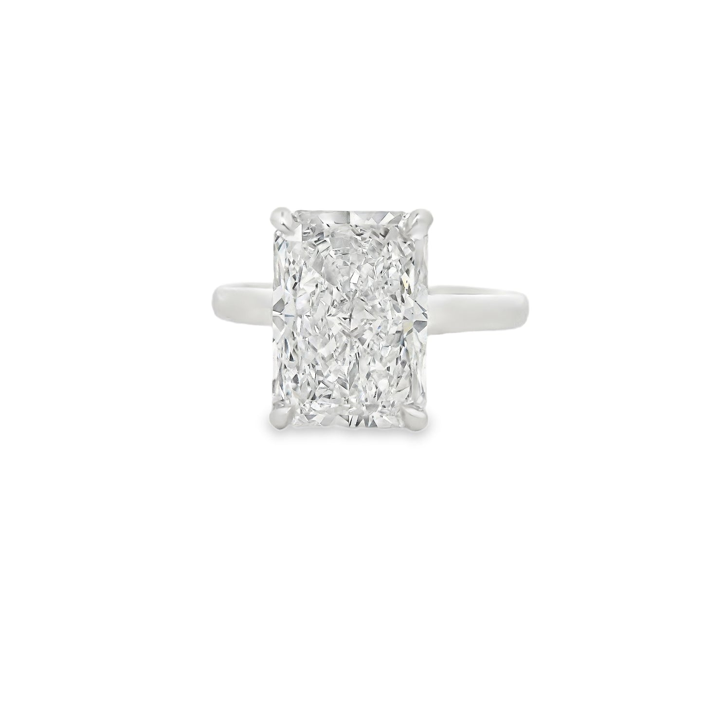 4.00ct Radiant Cut Lab Grown Ava Design Platinum