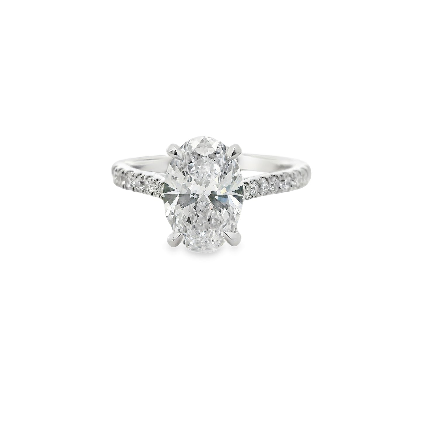 2.07ct Oval Cut Lab Grown La Maja Design Platinum