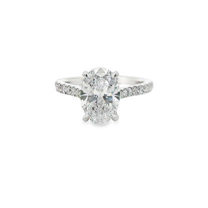 2.07ct Oval Cut Lab Grown La Maja Design Platinum