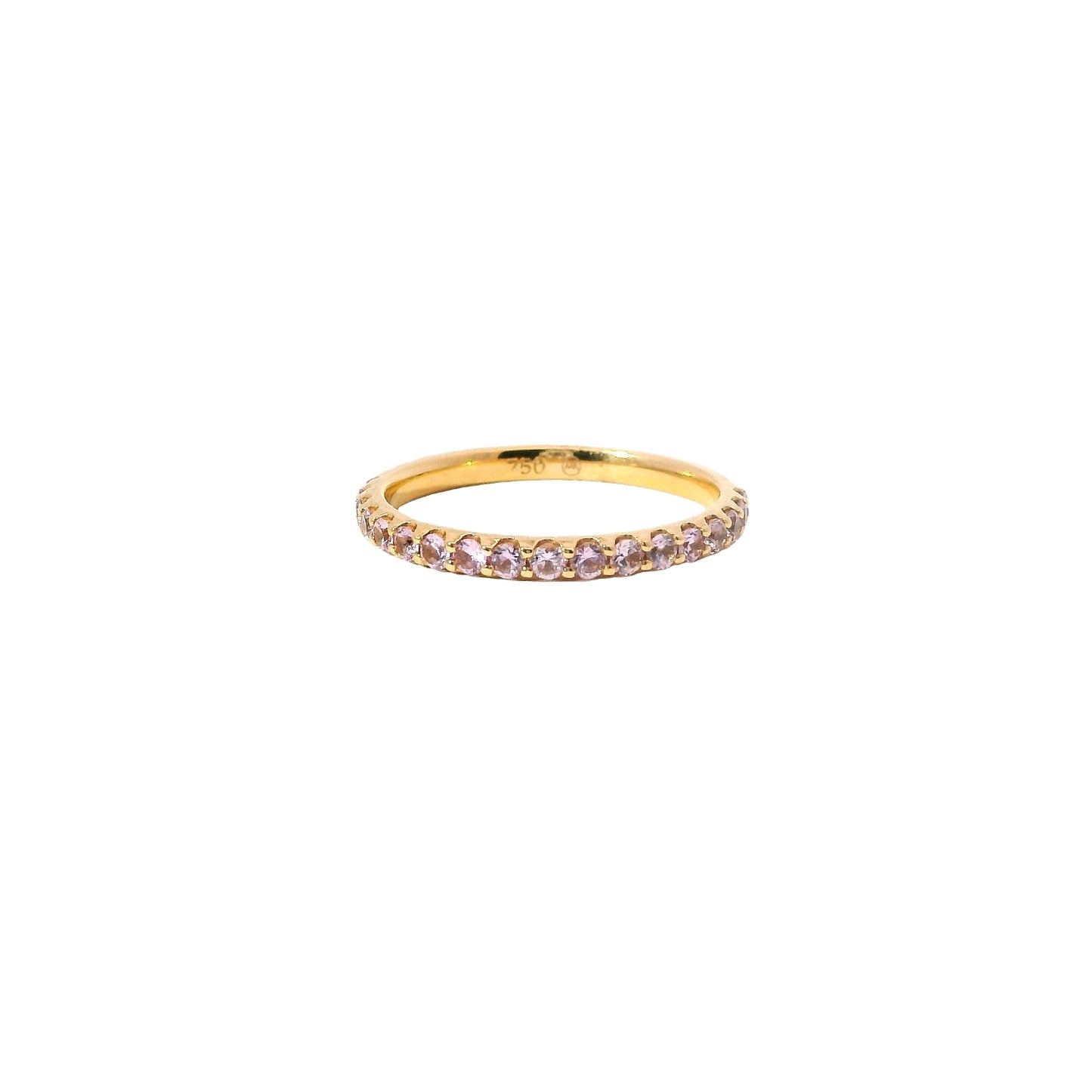 Bagnoli Design 1.70mm Pink Sapphire Wedding Band