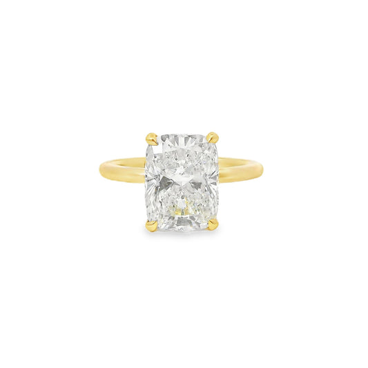 3.52ct Cushion Cut Lab Grown Audrey Design