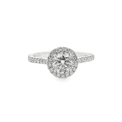 1.00ct Round Brilliant Cut Lab Grown Custom Valerie Design Platinum