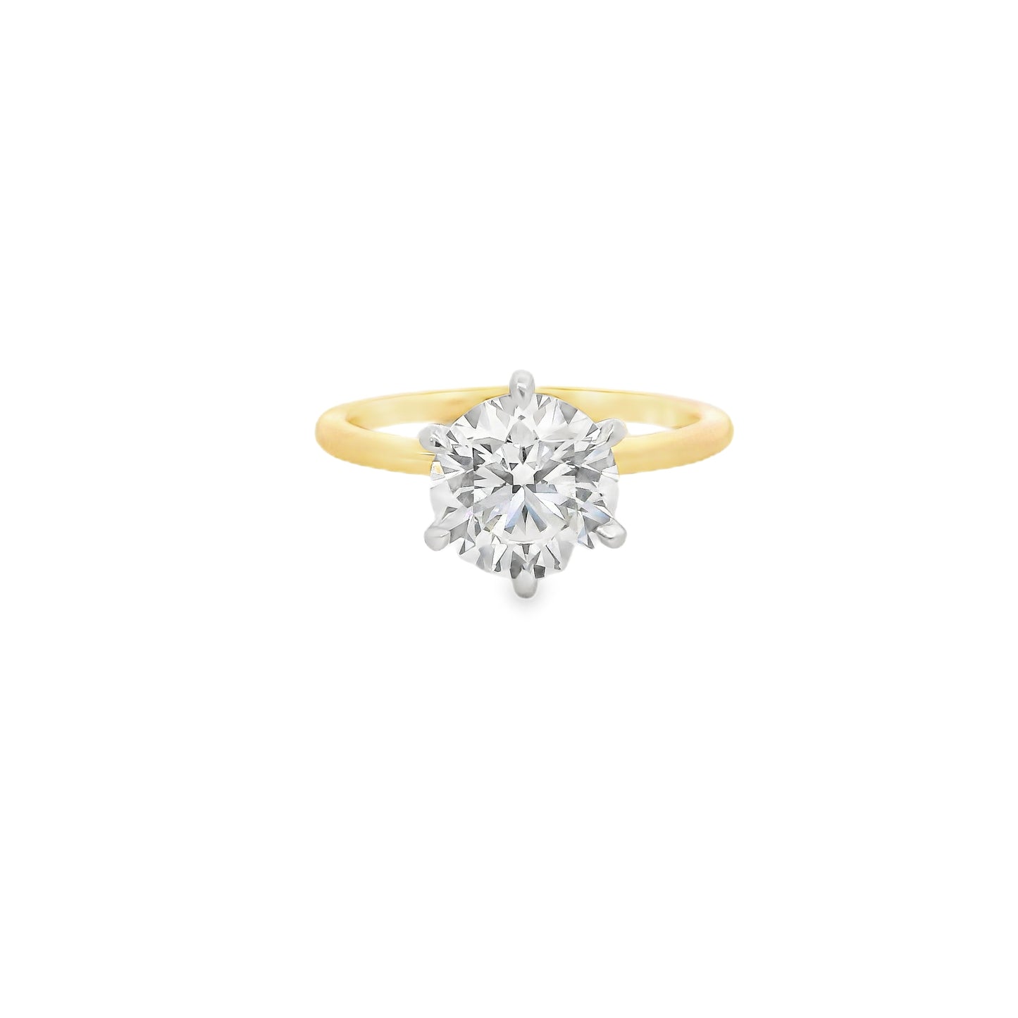 2.00ct Round Cut Lab Grown Custom Catalina Design Two tone