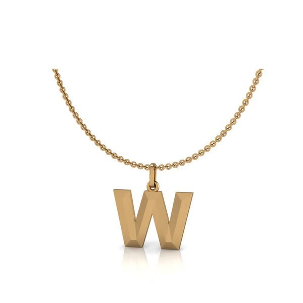 W-Initial-Pendant-Yellow