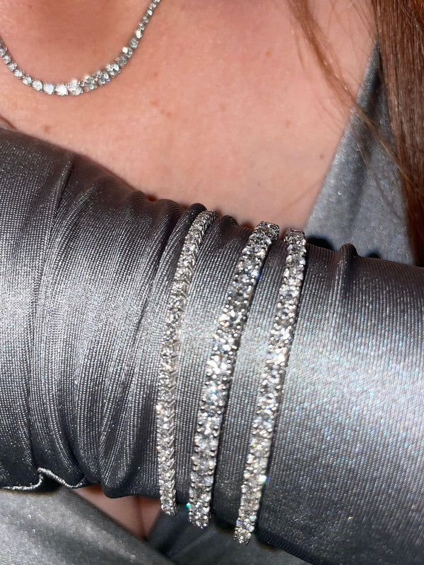 3.50ct Lab Grown Diamond Tennis Bracelet - Michael Arthur Diamonds