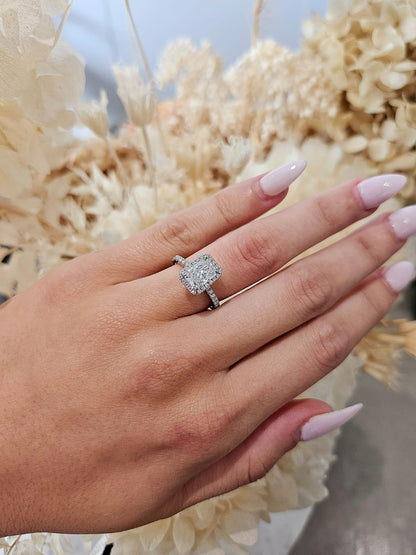 1.55ct Radiant cut Lab Grown Valerie Design Platinum - Michael Arthur Diamonds