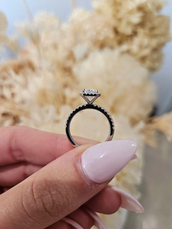 1.55ct Radiant cut Lab Grown Valerie Design Platinum - Michael Arthur Diamonds