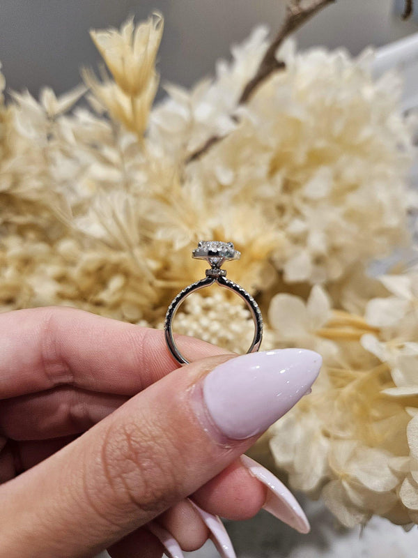 1.51ct Pear Cut Lab Grown Pissarro Design Platinum - Michael Arthur Diamonds