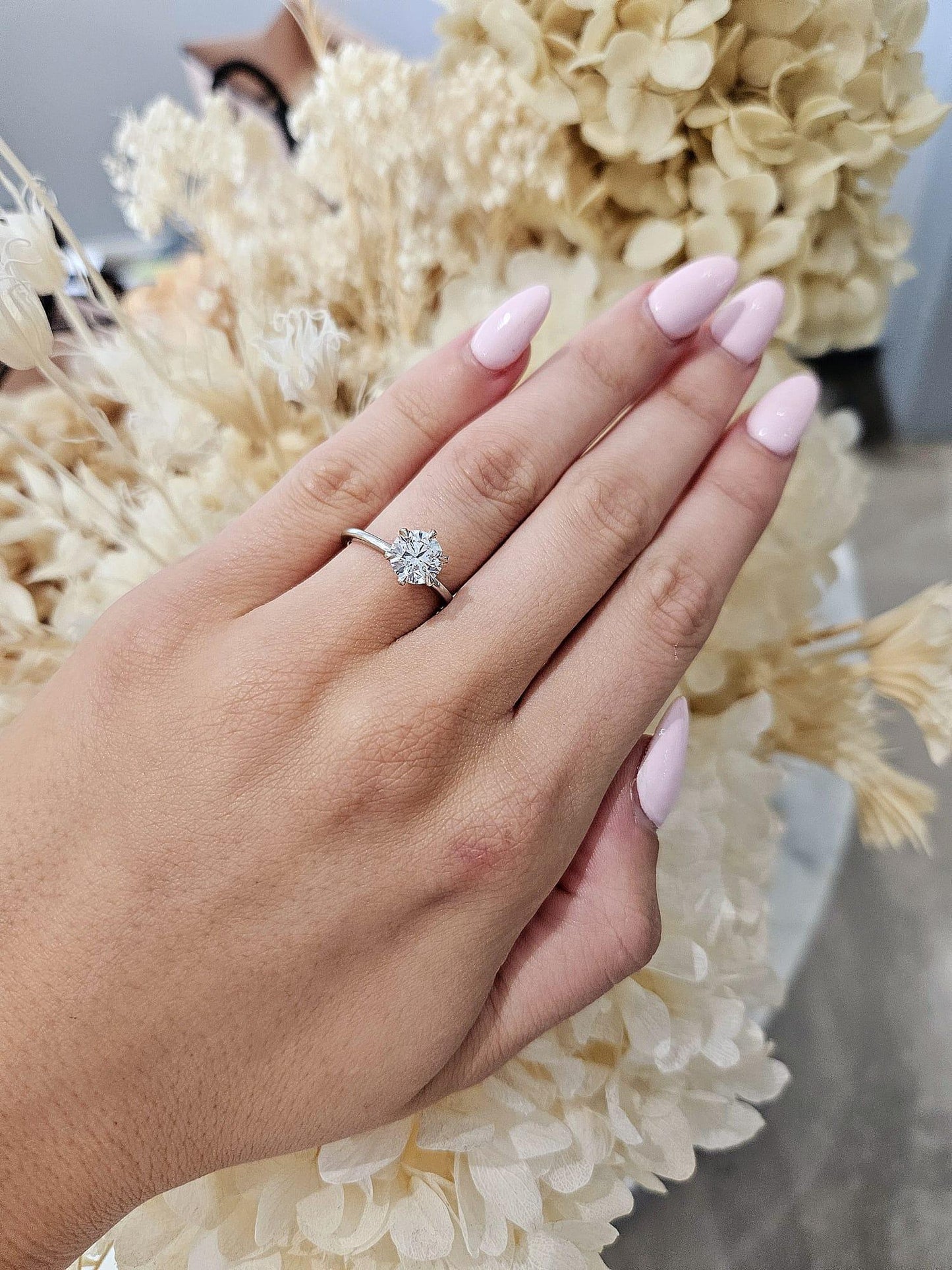 1.50ct Round Cut Lab Grown Henri Design Platinum - Michael Arthur Diamonds