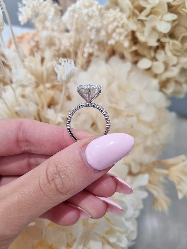 5.02ct Round Cut Lab Grown Veneto Design Platinum - Michael Arthur Diamonds