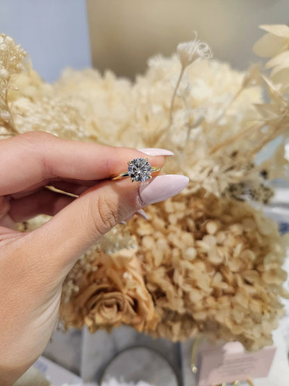 2.00ct Round Cut Lab Grown Olivia Design Yellow Gold