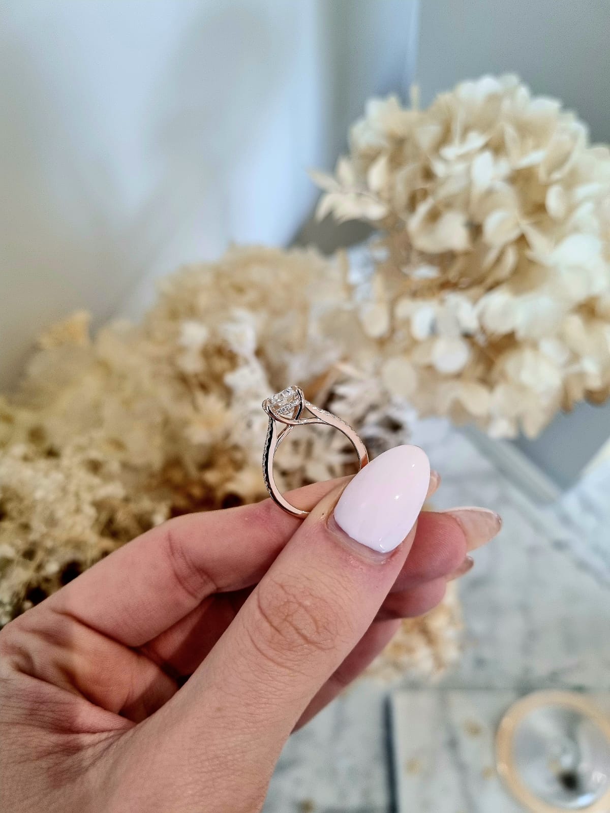 2.01ct Round Cut Lab Grown Custom La Maja Design Rose Gold