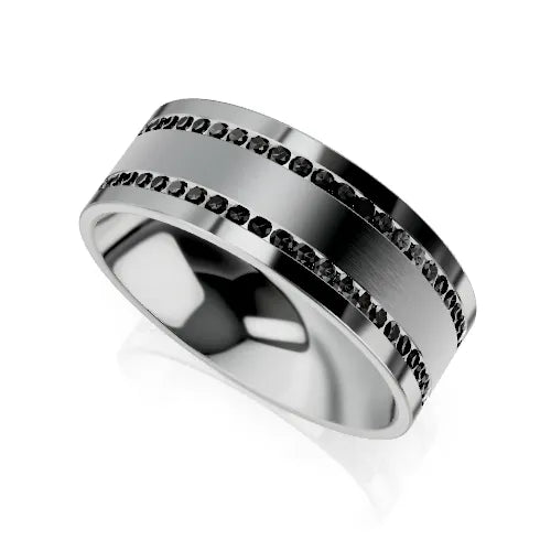William Wedding Ring silver colour