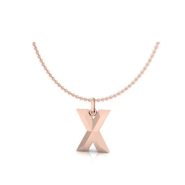 X-Initial-Pendant-Rose