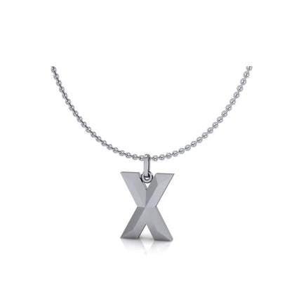 X-Initial-Pendant-White