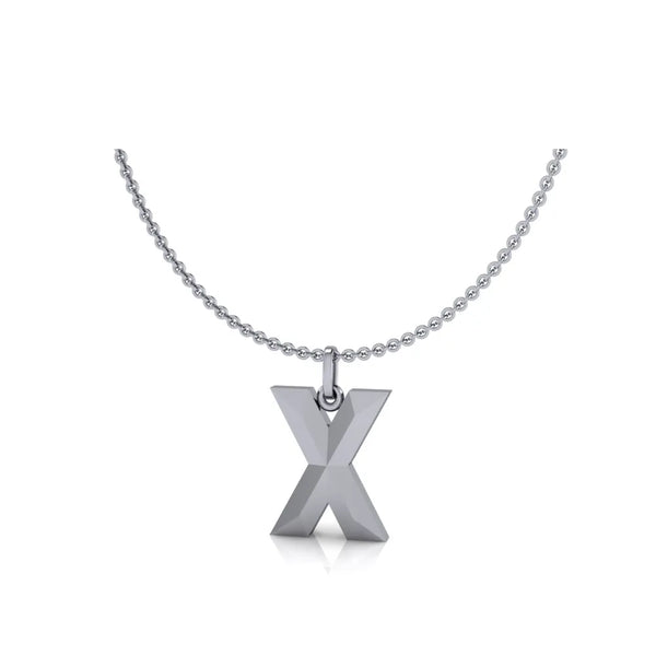 X-Initial-Pendant-White