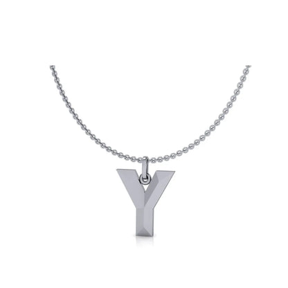 Y-Initial-Pendant-White