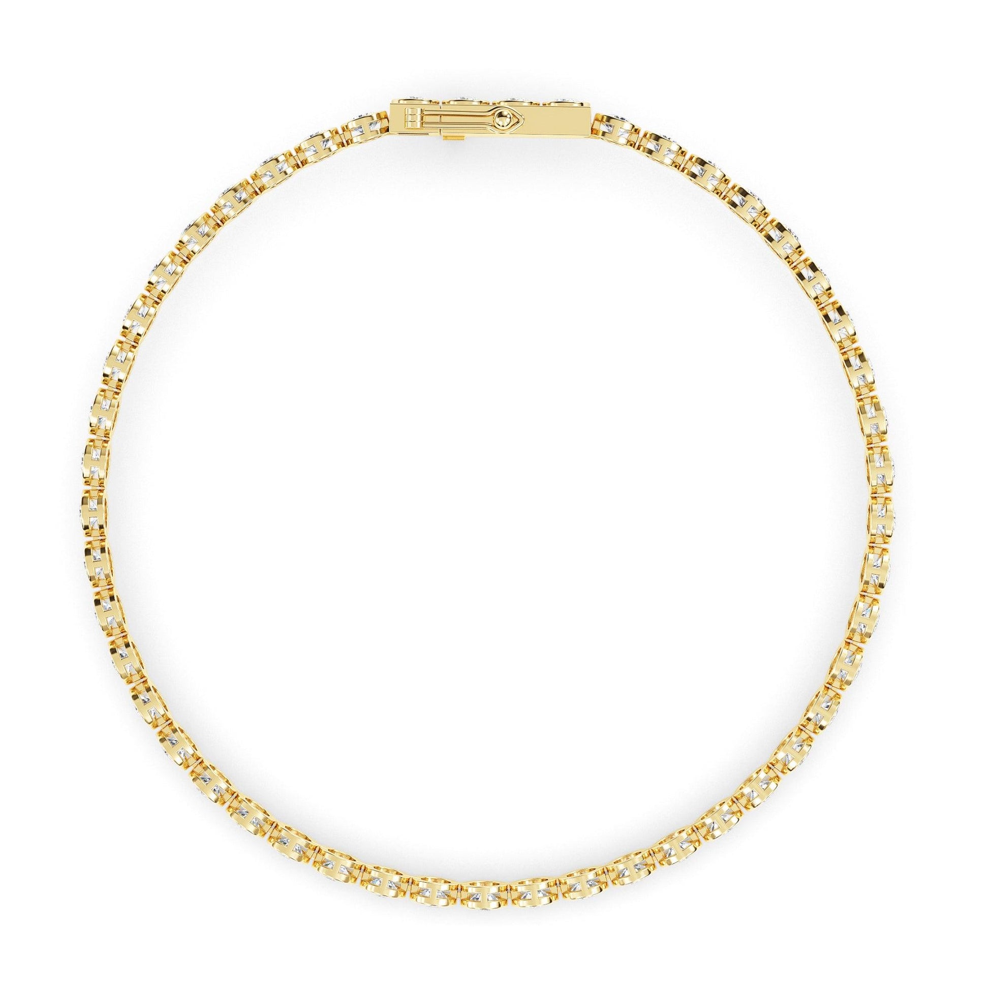 5.00ct Bezel Set Diamond Tennis Bracelet - Michael Arthur Diamonds