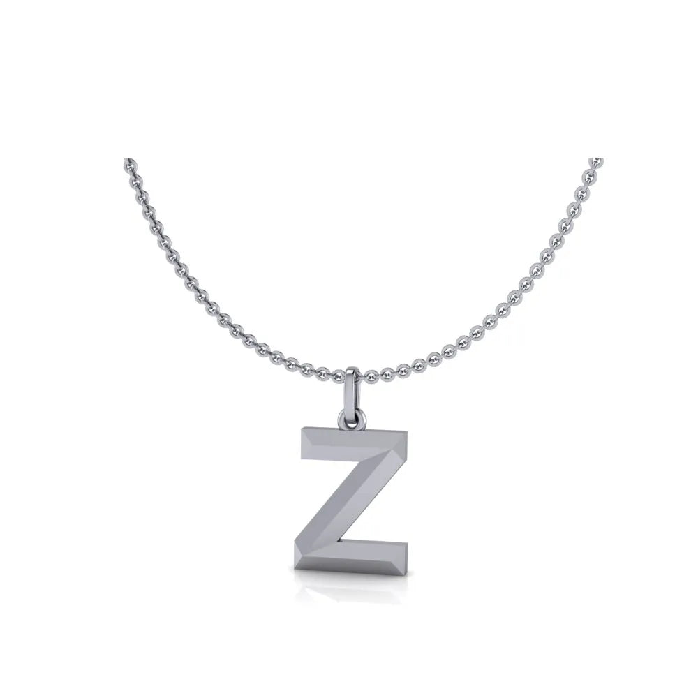 Z-Initial-Pendant-White