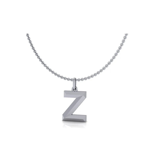 Z-Initial-Pendant-White