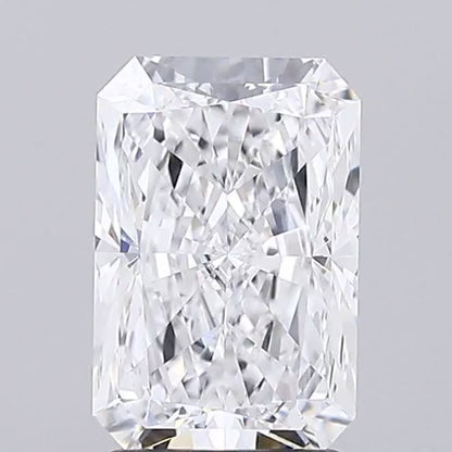 D colour VVS2 clarity 2.30ct Lab Grown Radiant cut Diamond