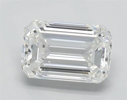 F colour VVS2 clarity 1.00ct Lab Grown Emerald cut Diamond