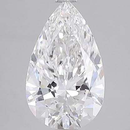 E colour VS1 clarity 2.54ct Pear cut Lab Grown Diamond GIA