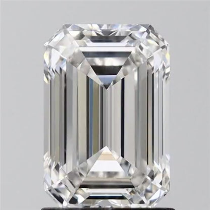 E colour VVS2 clarity 1.55ct Lab Grown Emerald cut Diamond