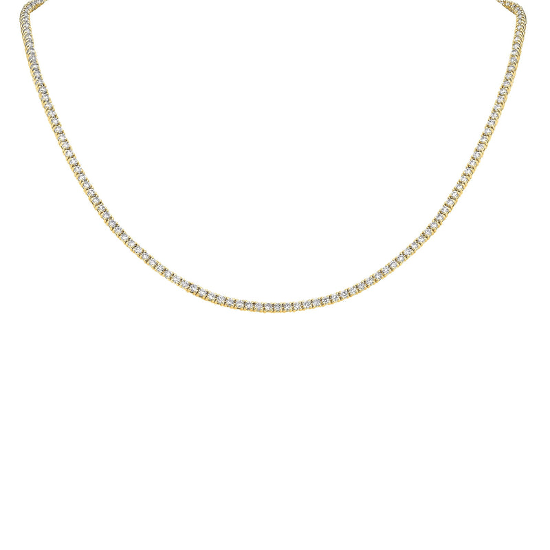 13.40ct Diamond Tennis Necklace