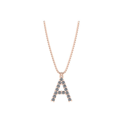 Diamond Initial Pendant
