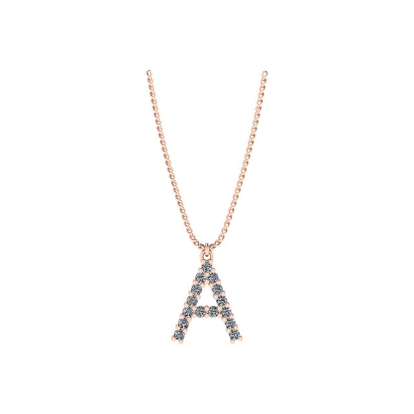 Diamond Initial Pendant